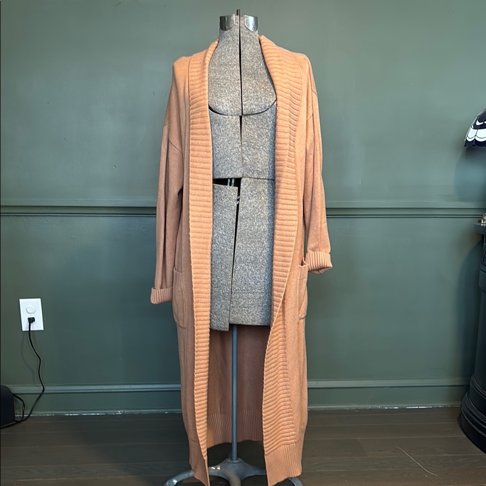 Cozy Tan Knit Cardigan